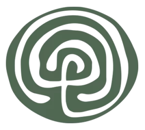 Labyrinth image and Birthing From Within logo